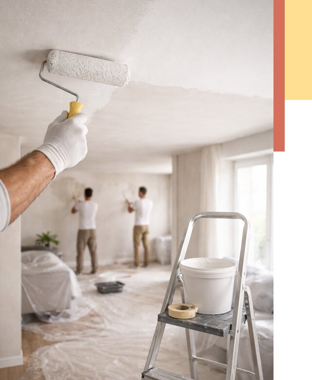 Покраска потолка акриловой краской в Озерске от 2536 руб. | ОТДЕЛОЧНИК-Озр