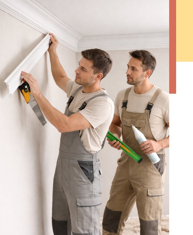 Монтаж потолочного плинтуса в Озерске от 2333 руб. — быстро и недорого | ОТДЕЛОЧНИК-Озр