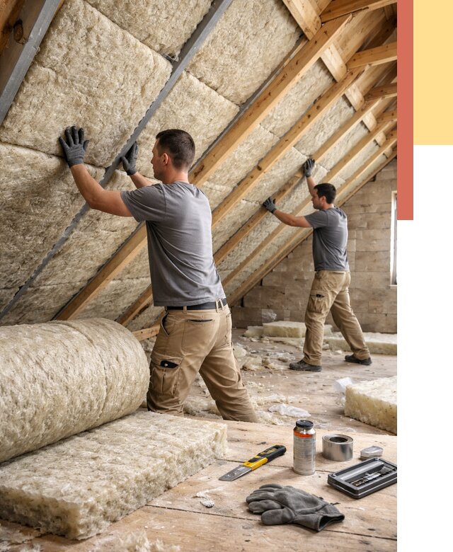 Утепление потолка минватой в Озерске от 1471 руб. — быстро и недорого | ОТДЕЛОЧНИК-Озр